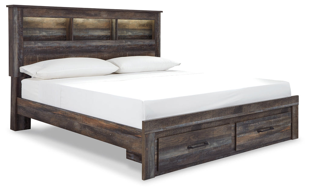 Drystan Multi King Bookcase Storage Bed, Dresser and Chest