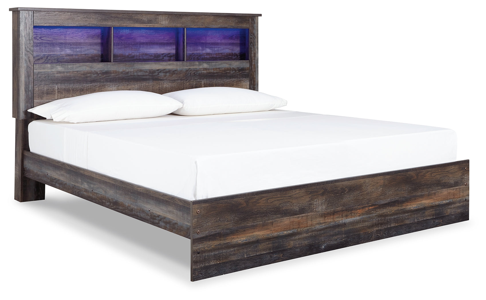 Drystan Multi King Panel Bed, Dresser, Mirror and 2 Nightstands