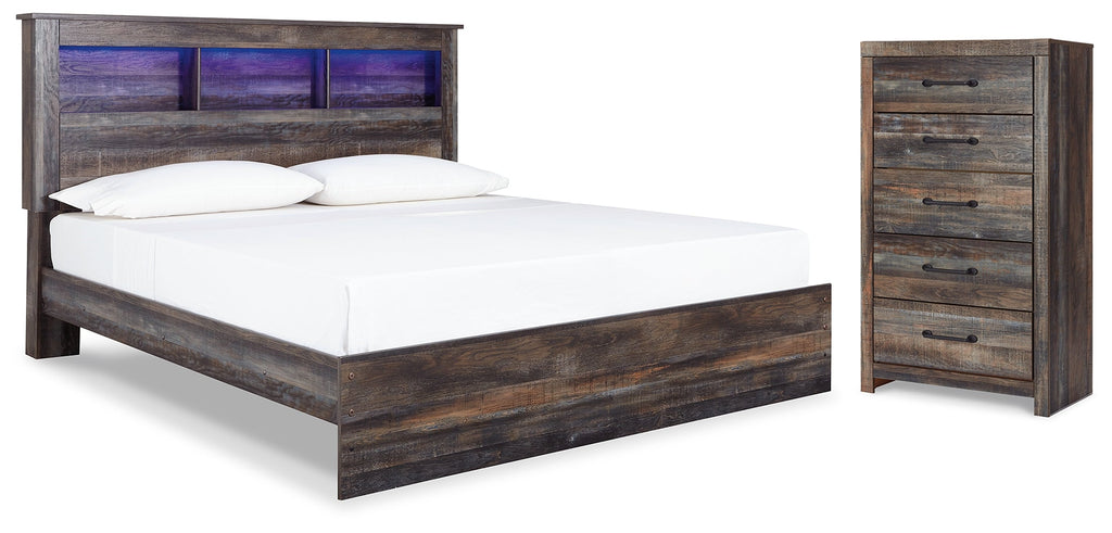 Drystan Multi King Panel Bed and Chest