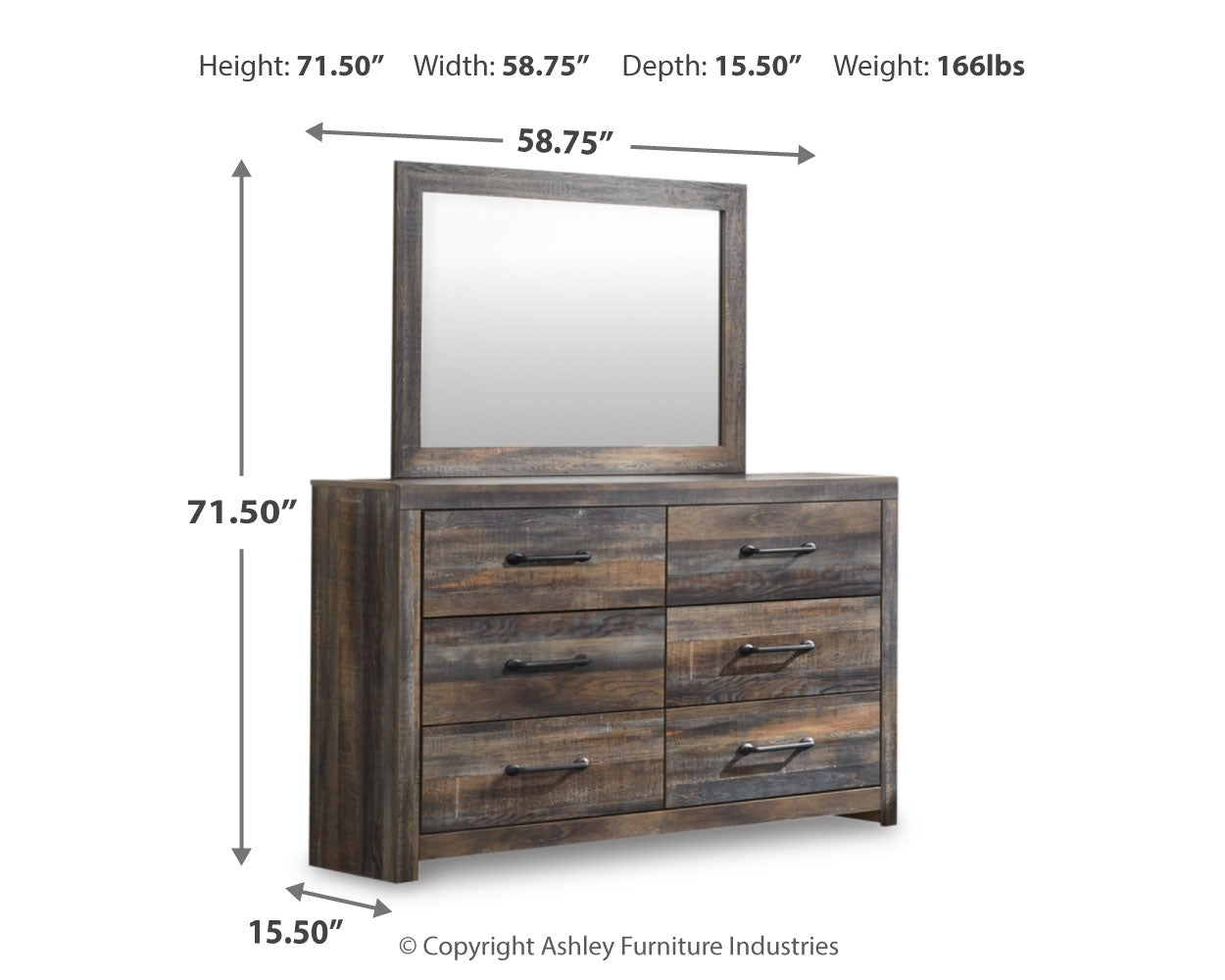 Drystan Multi King Panel Bedroom Set