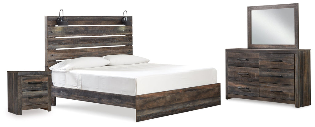 Drystan Multi King Panel Bedroom Set