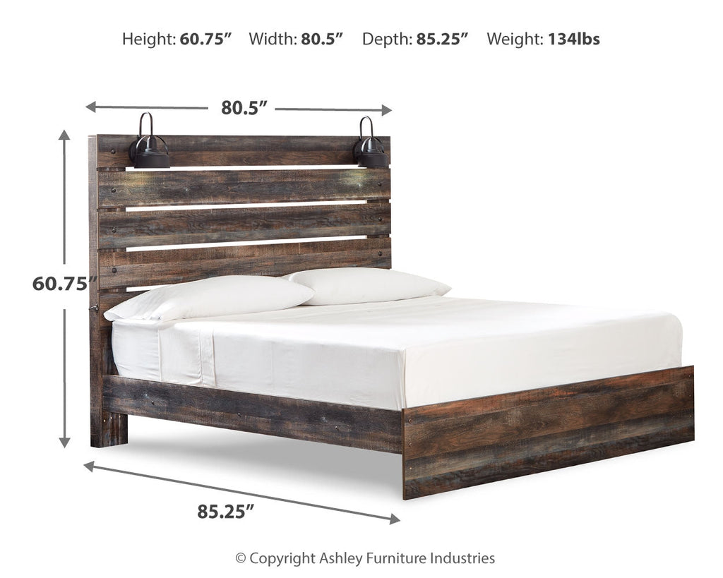 Drystan Multi King Panel Bedroom Set