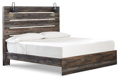Drystan Multi King Panel Bedroom Set with Dresser and Mirror
