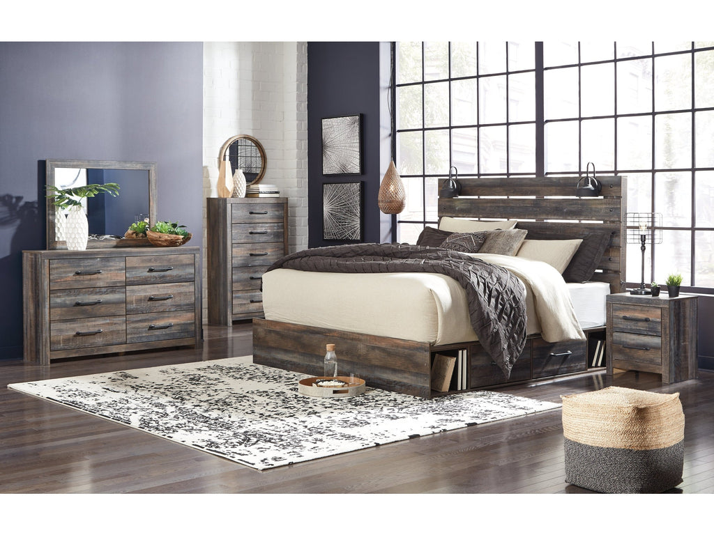 Drystan Multi King Panel Bedroom Set