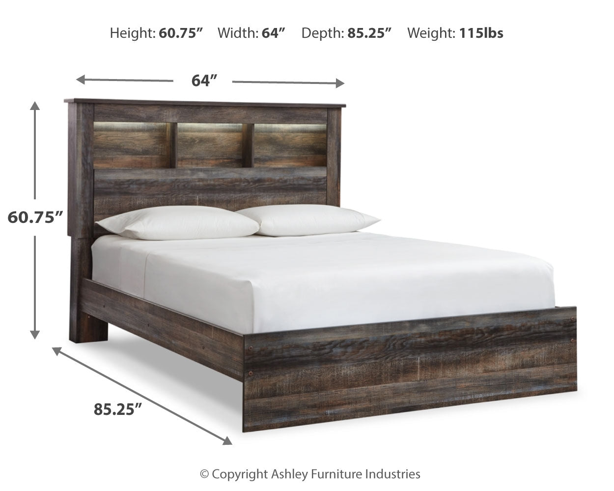 Drystan Multi Queen Bookcase Panel Bedroom Set