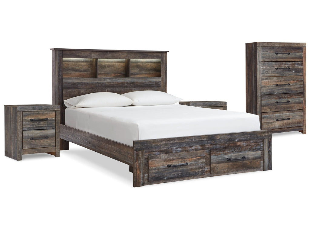 Drystan Multi Queen Bookcase Storage Bedroom Set