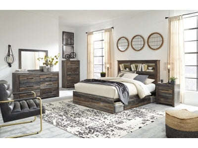 Drystan Multi Queen Bookcase Storage Bedroom Set