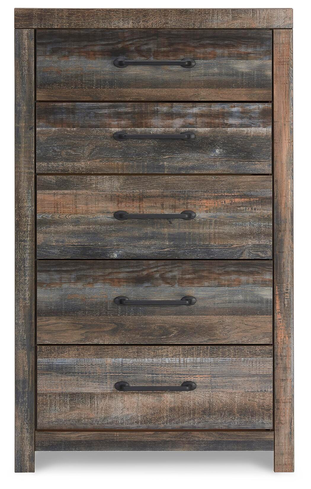 Drystan Multi Queen Panel Storage Bed, Dresser, Mirror, Chest and 2 Nightstands