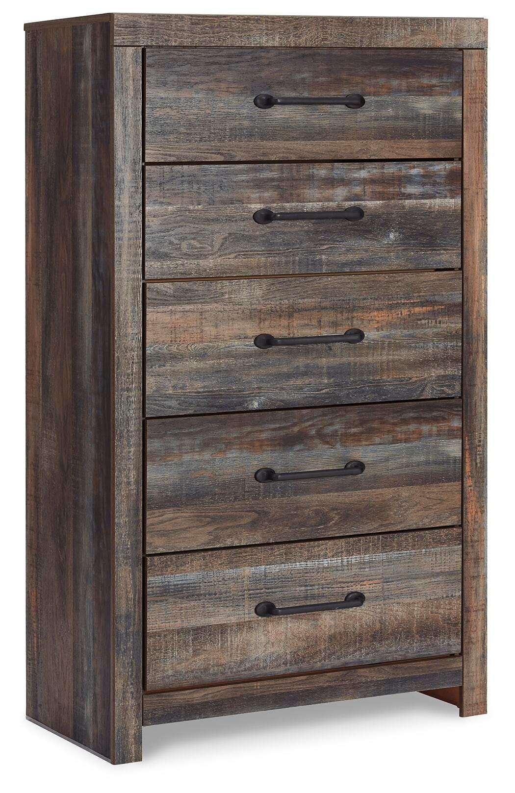 Drystan Multi Queen Panel Storage Bed, Dresser, Mirror, Chest and 2 Nightstands