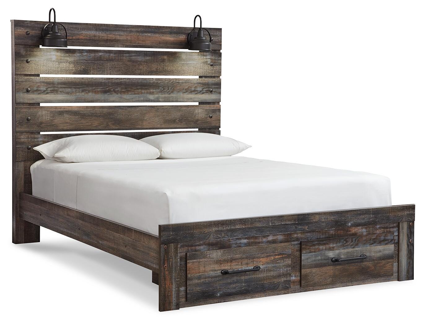 Drystan Multi Queen Panel Storage Bed, Dresser, Mirror, Chest and 2 Nightstands