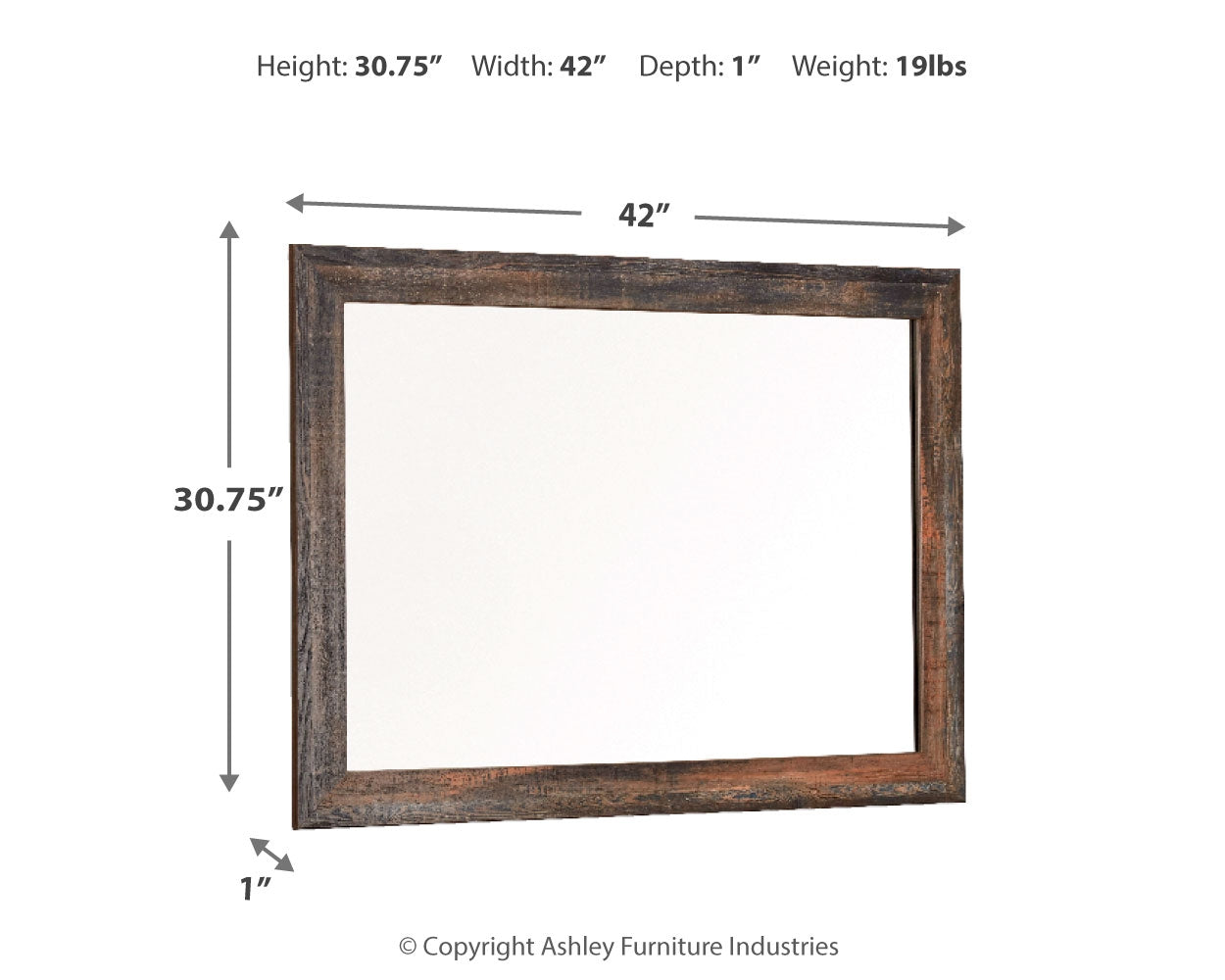 Drystan Multi Tone Bedroom Mirror