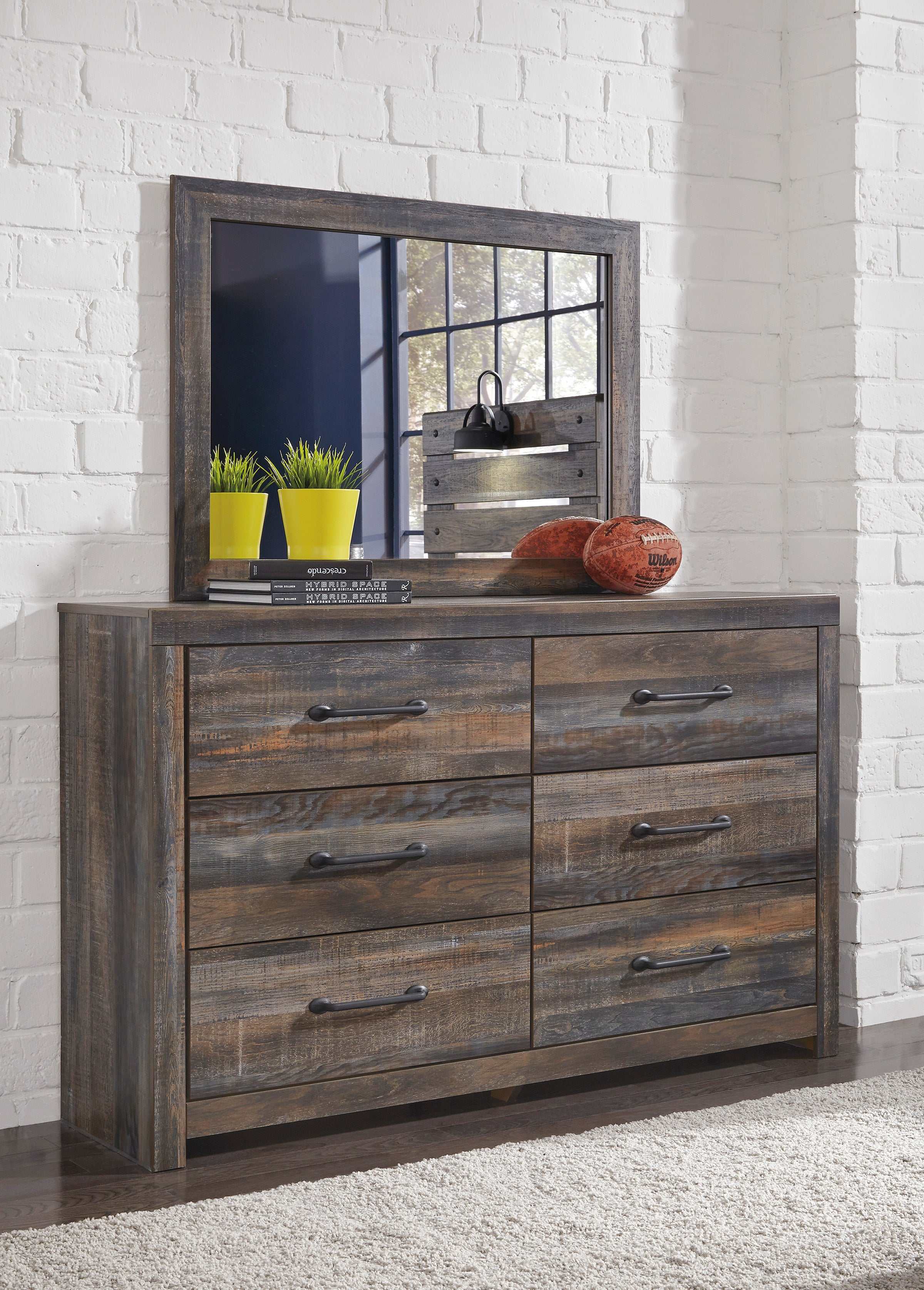 Drystan Multi Tone Dresser & Mirror