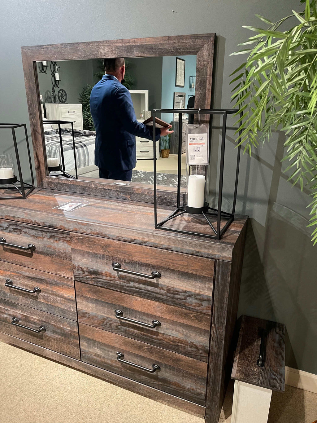 Drystan Multi Tone Dresser & Mirror