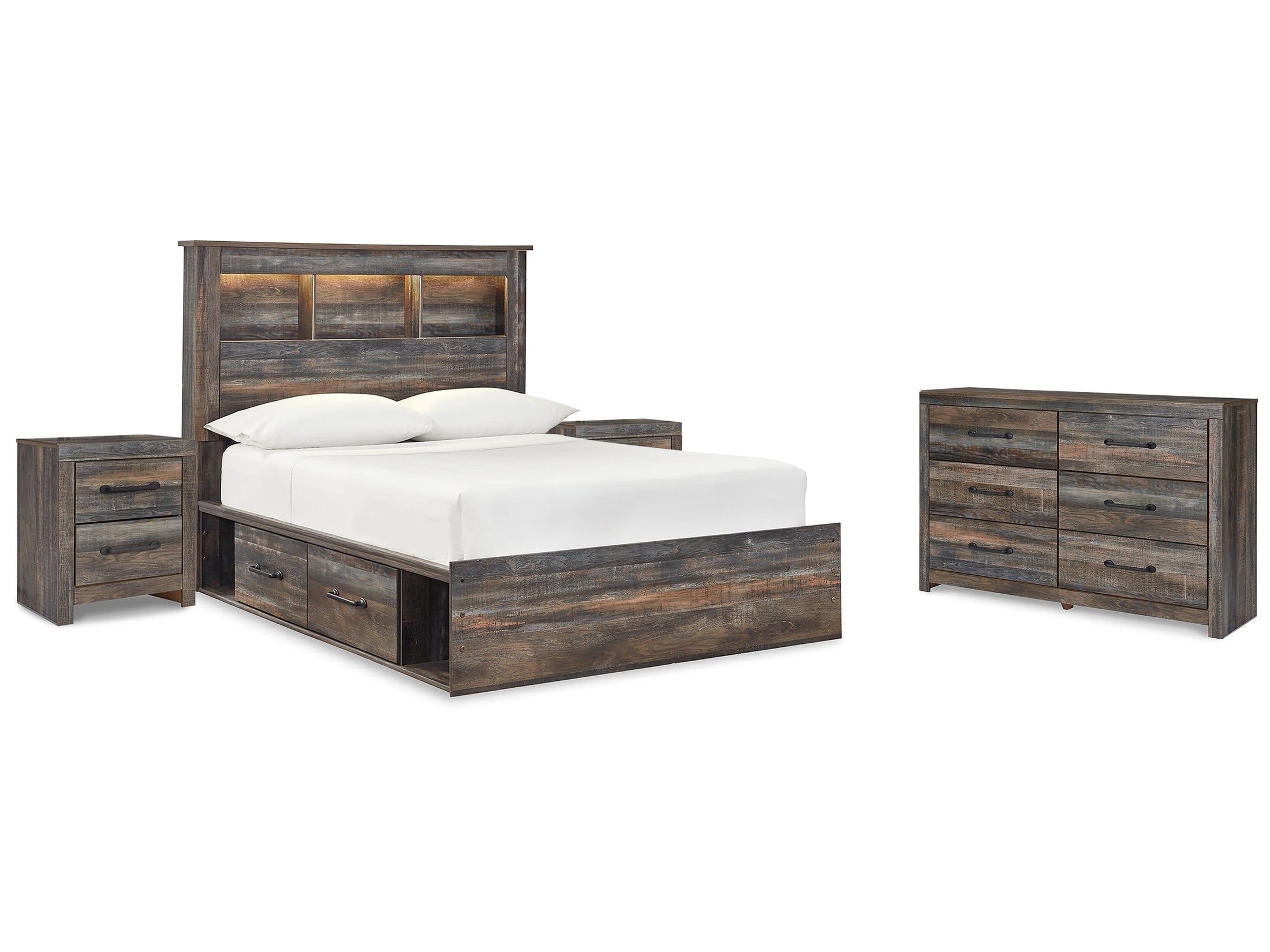 Drystan Multi Twin Bookcase Bedroom Set