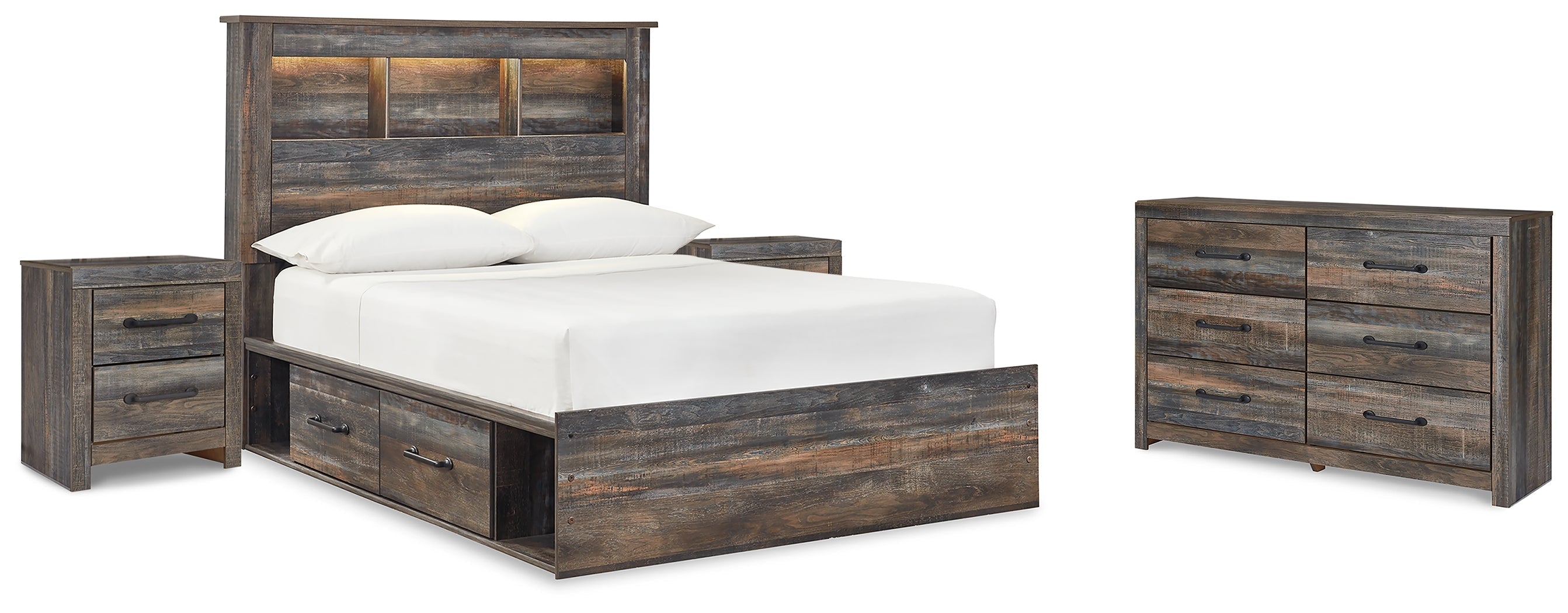 Drystan Multi Twin Bookcase Bedroom Set