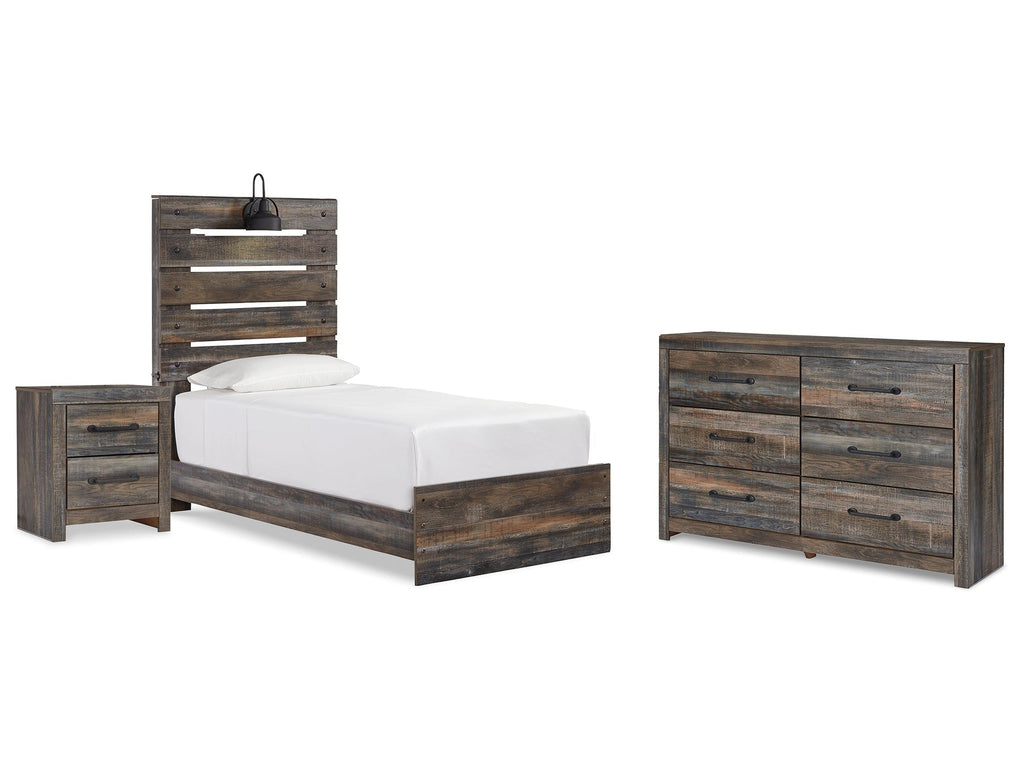 Drystan Multi Twin Panel Bed & Dresser & Nightstand