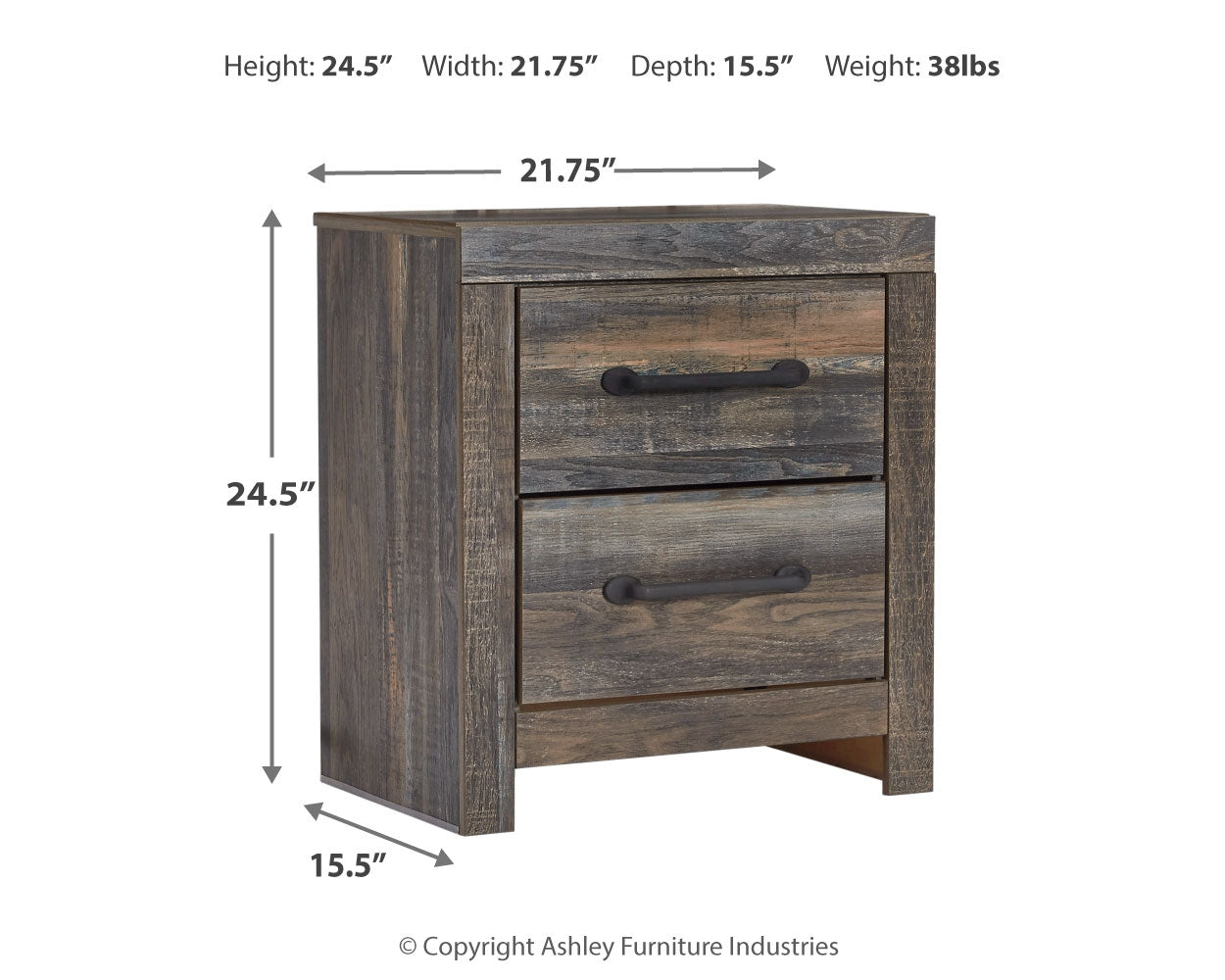 Drystan Queen Bookcase Storage Bedroom Set