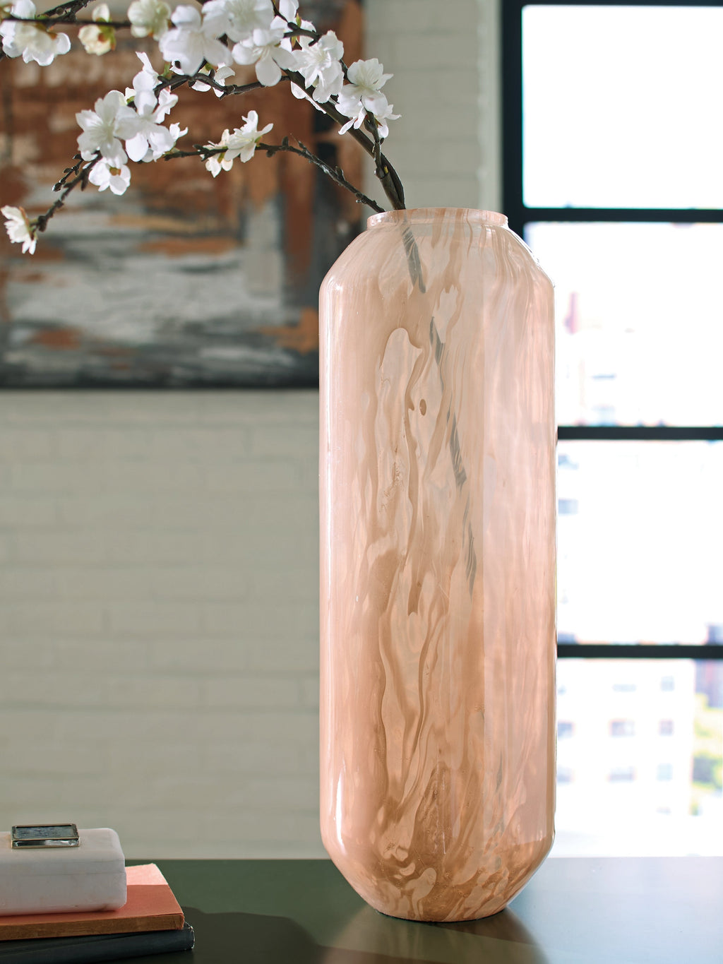 Dushby Blush Pink Vase 20"