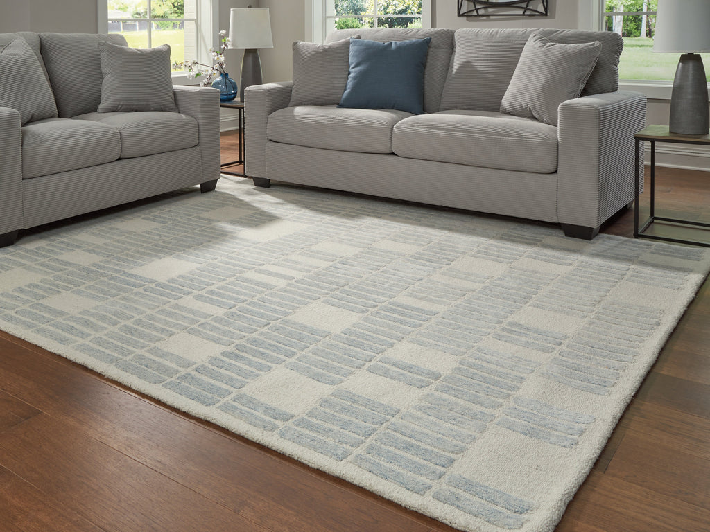 Dylanton Ivory/Blue Large Rug