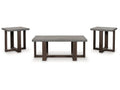 Dynnford Gray/Brown Occasional Table Set (Set of 3)