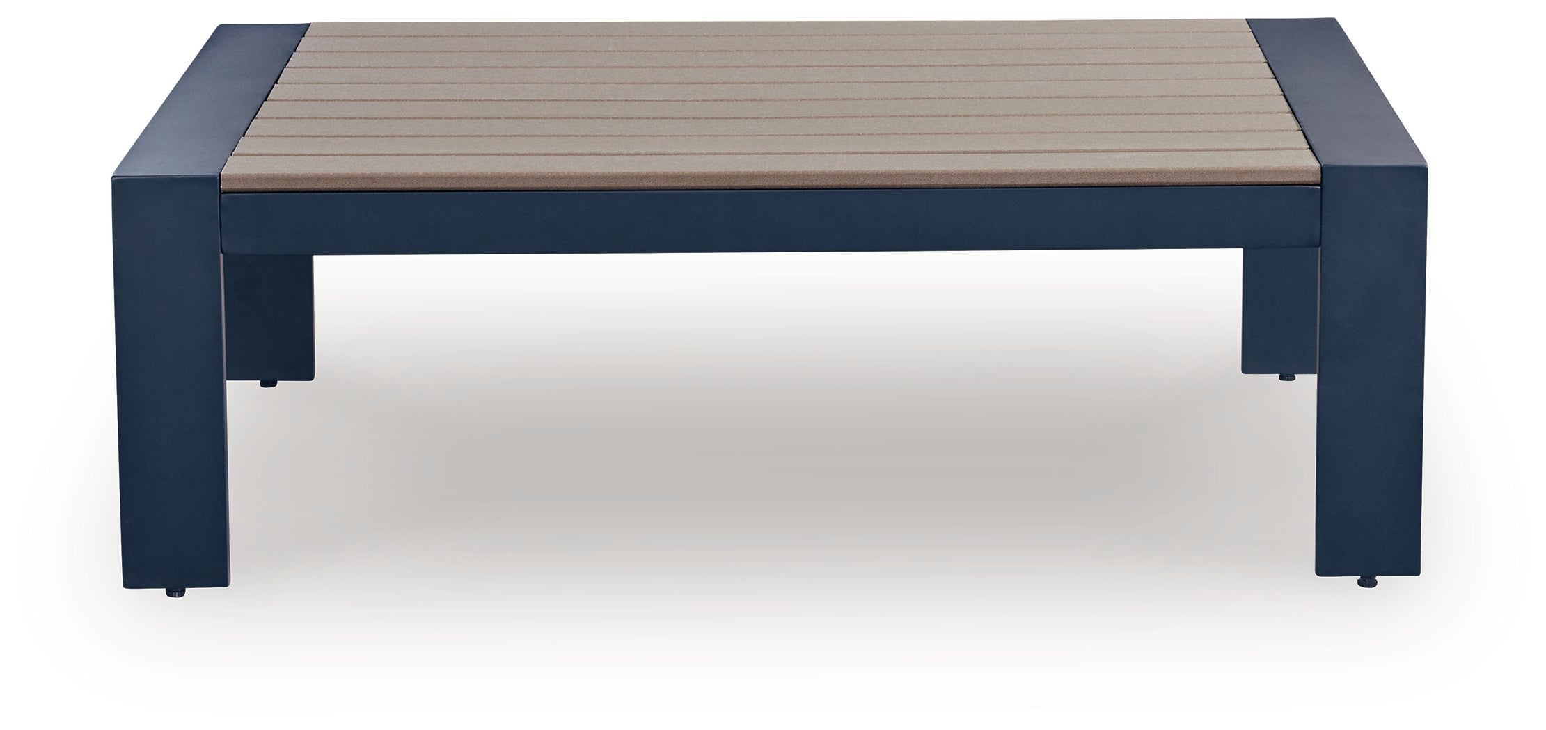 East Beach Navy Blue/Driftwood Rectangular Cocktail Table