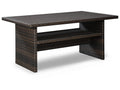 Easy Isle Dark Brown Rectangular Multi-Use Outdoor Table