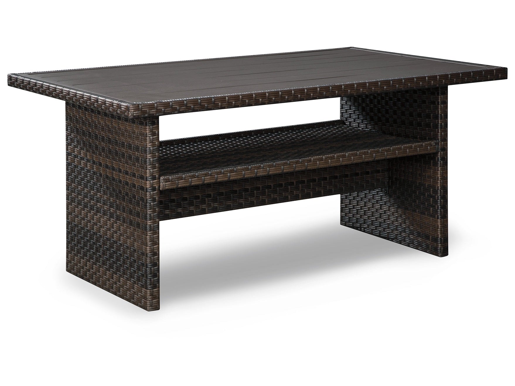Easy Isle Dark Brown Rectangular Multi-Use Outdoor Table