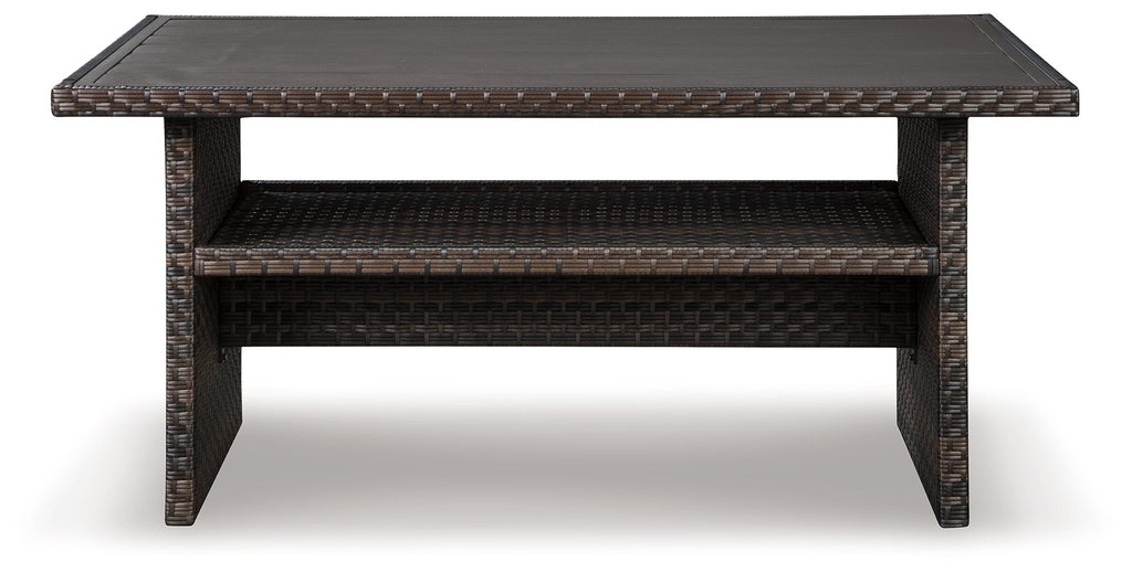 Easy Isle Dark Brown Rectangular Multi-Use Outdoor Table