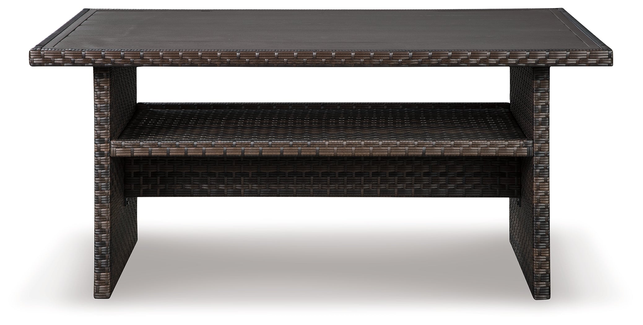 Easy Isle Dark Brown Rectangular Multi-Use Outdoor Table