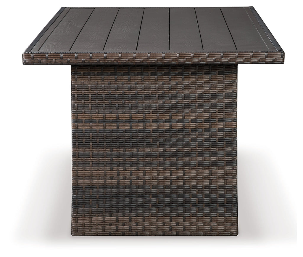 Easy Isle Dark Brown Rectangular Multi-Use Outdoor Table