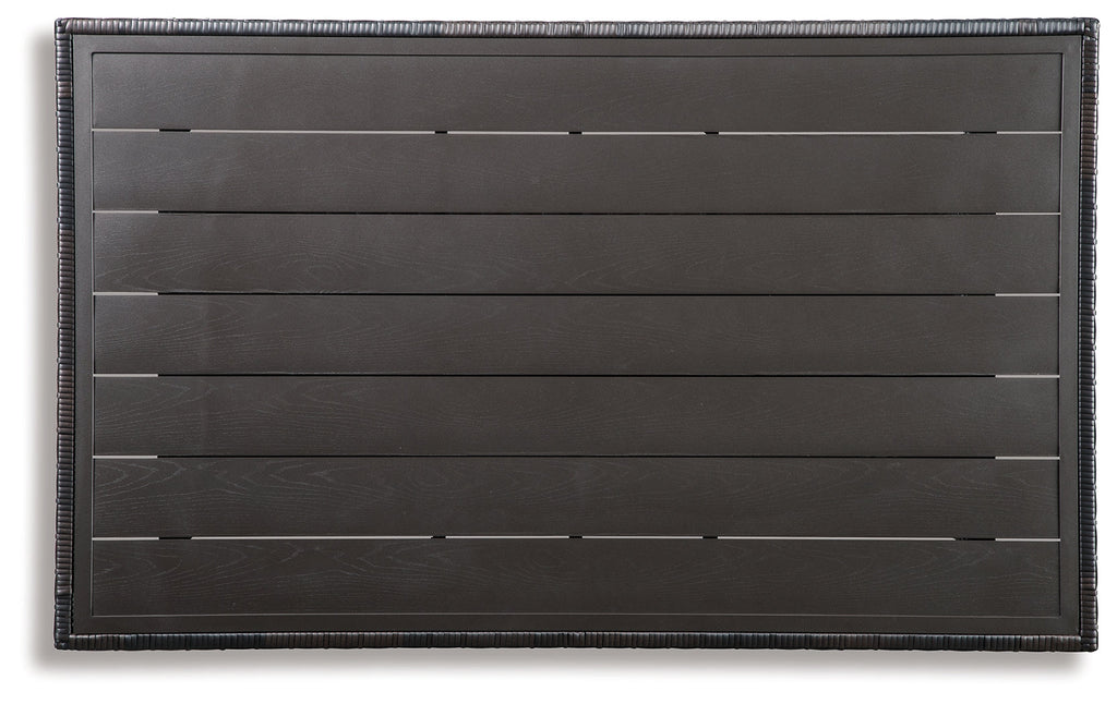 Easy Isle Dark Brown Rectangular Multi-Use Outdoor Table