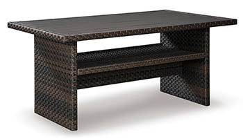 Easy Isle Dark Brown Rectangular Multi-Use Outdoor Table