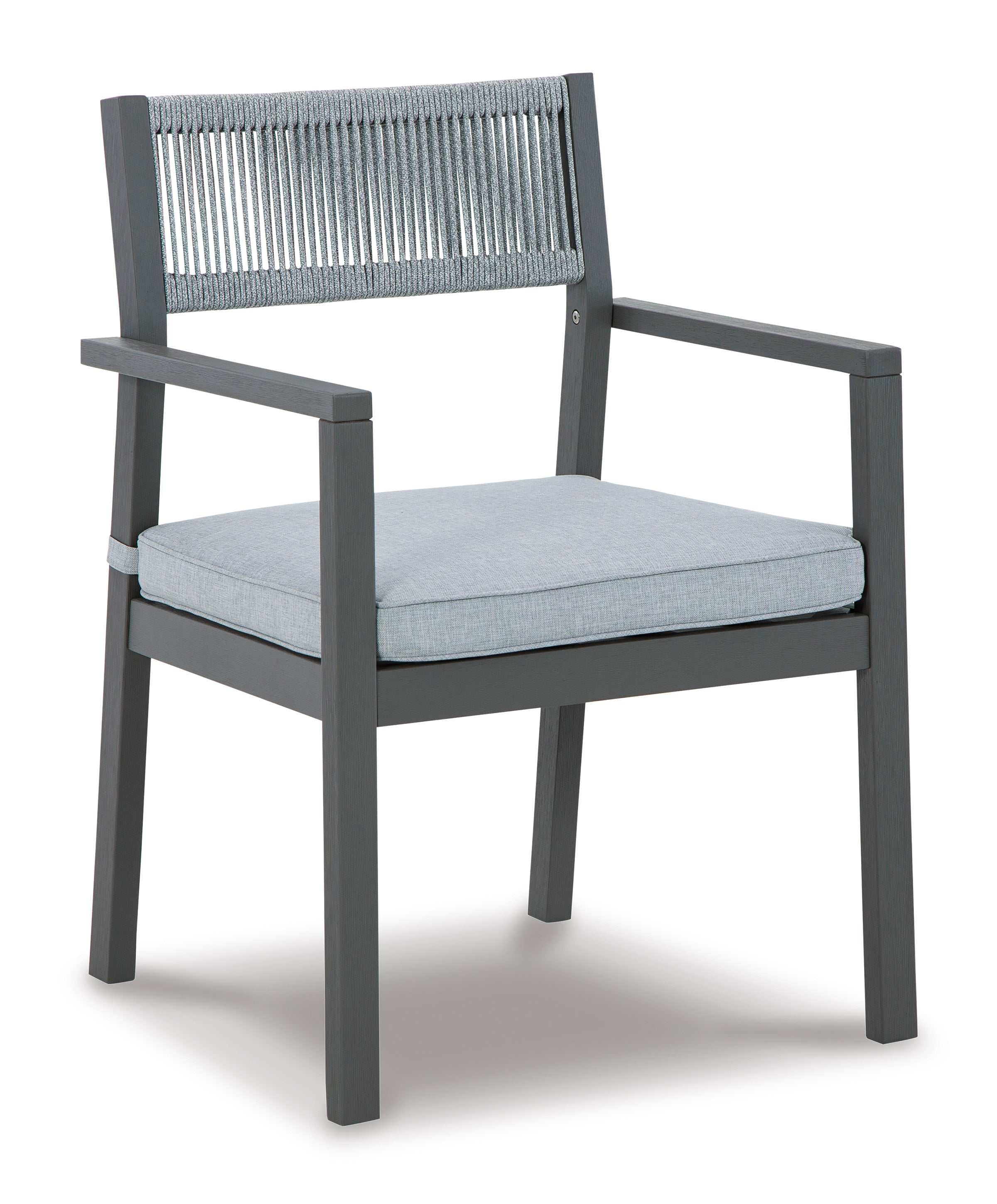 Eden Town Gray & Light Gray Outdoor Armchair w/ Cushion (Set of 2)