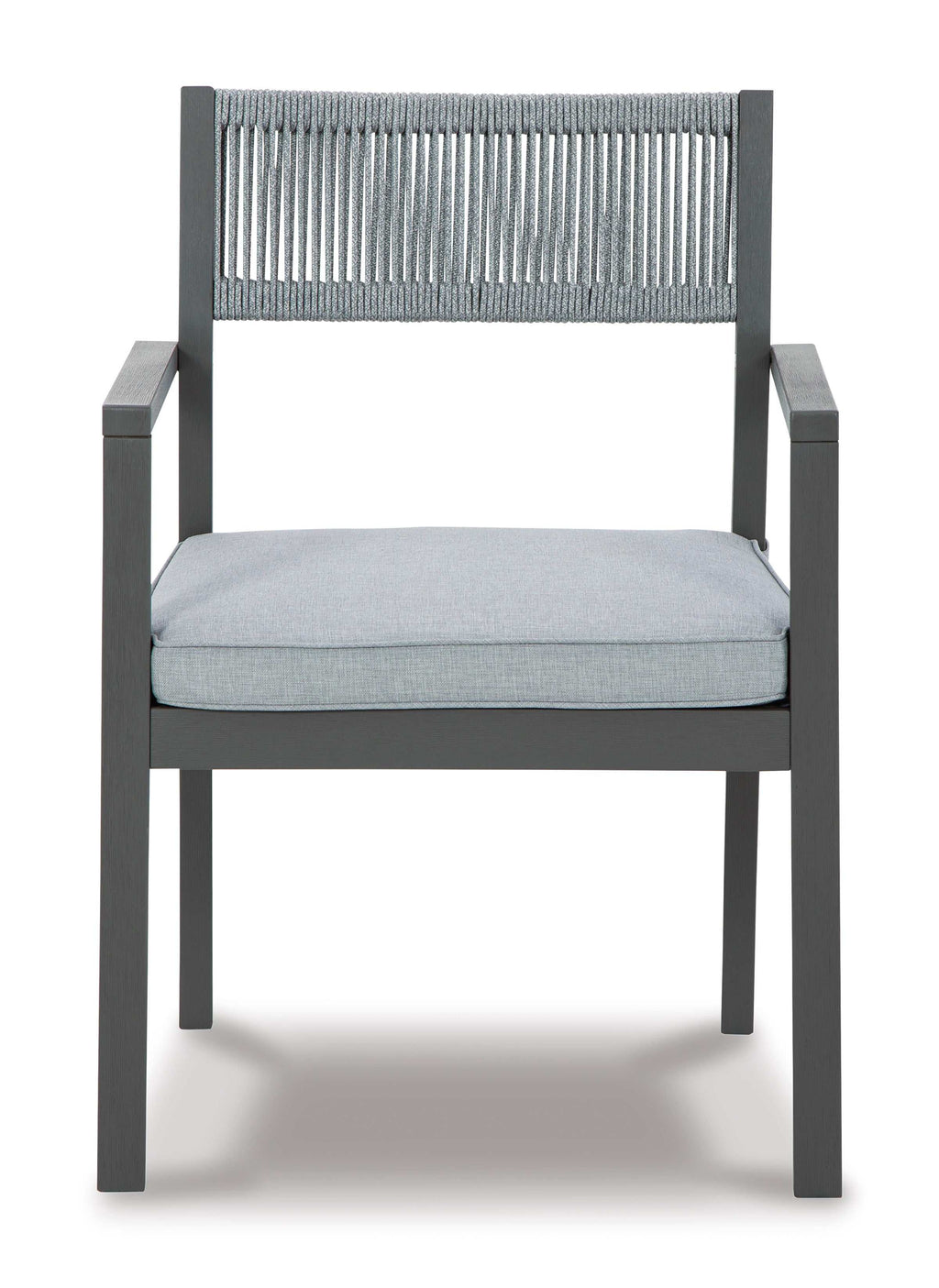 Eden Town Gray & Light Gray Outdoor Armchair w/ Cushion (Set of 2)