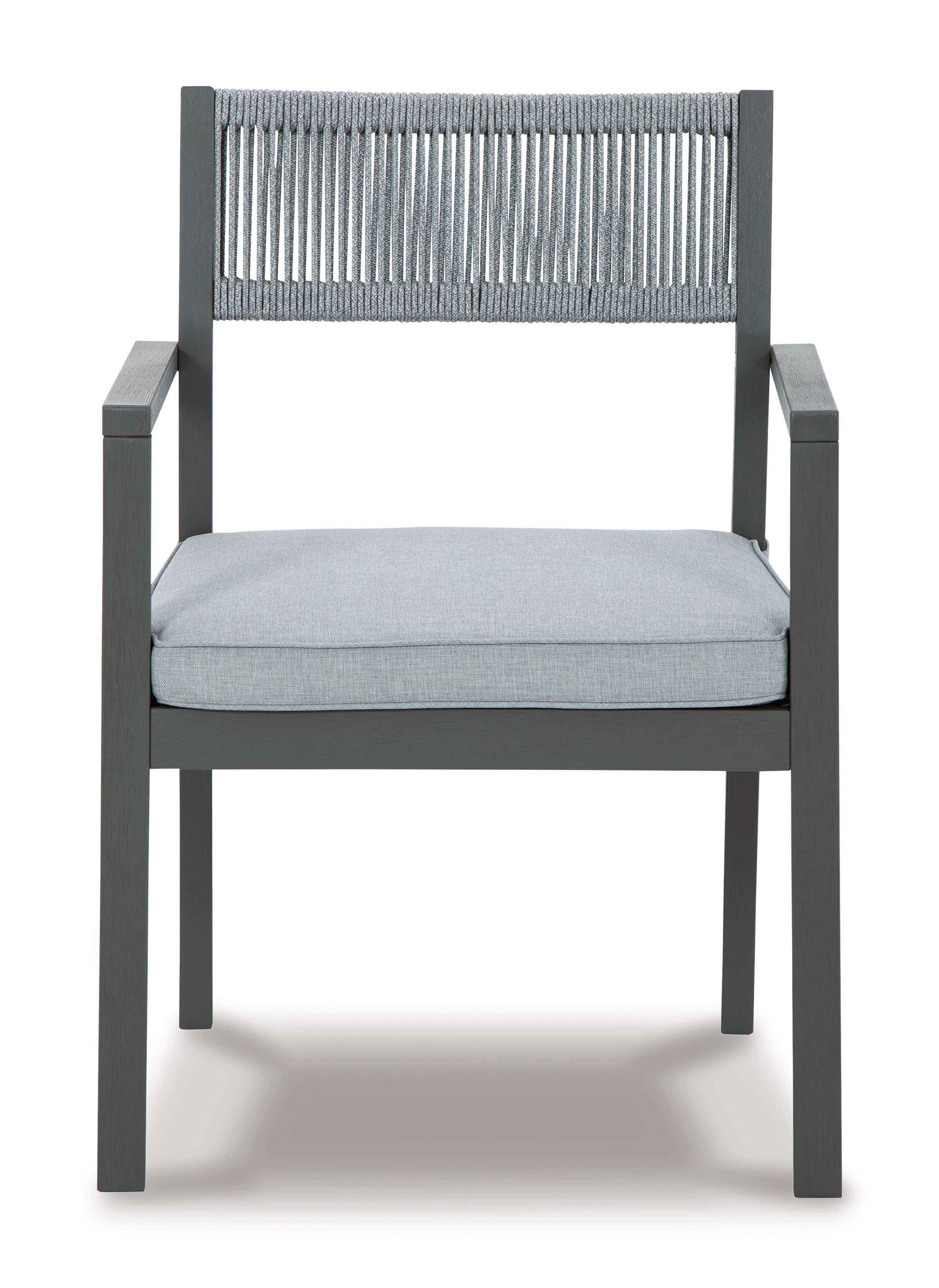 Eden Town Gray & Light Gray Outdoor Armchair w/ Cushion (Set of 2)