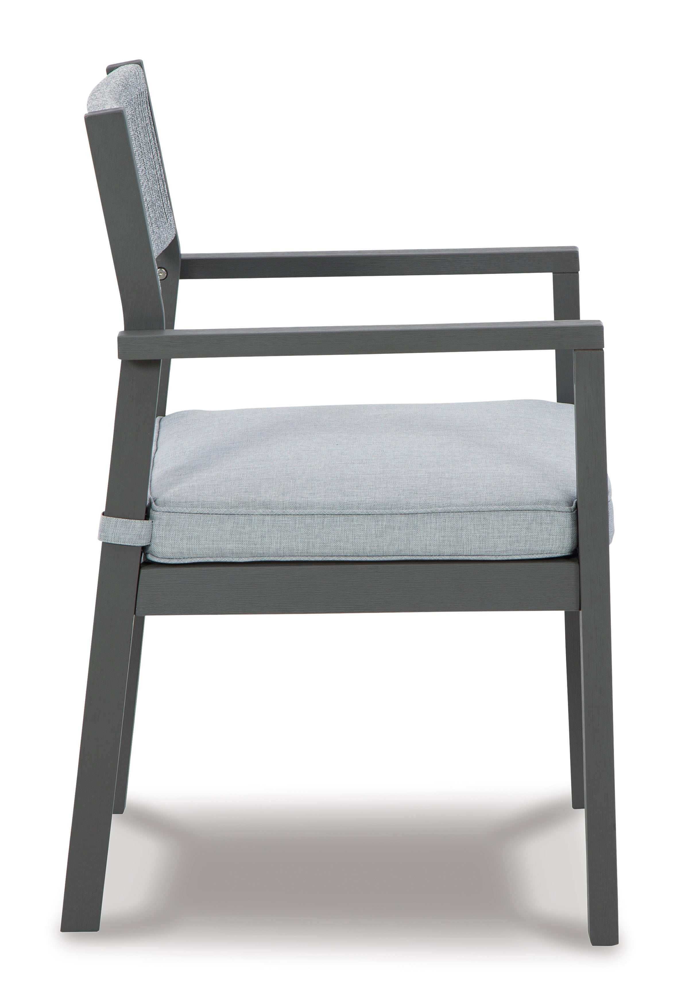 Eden Town Gray & Light Gray Outdoor Armchair w/ Cushion (Set of 2)