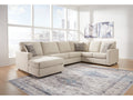 Edenfield Linen 3-Piece Sectional with Chaise