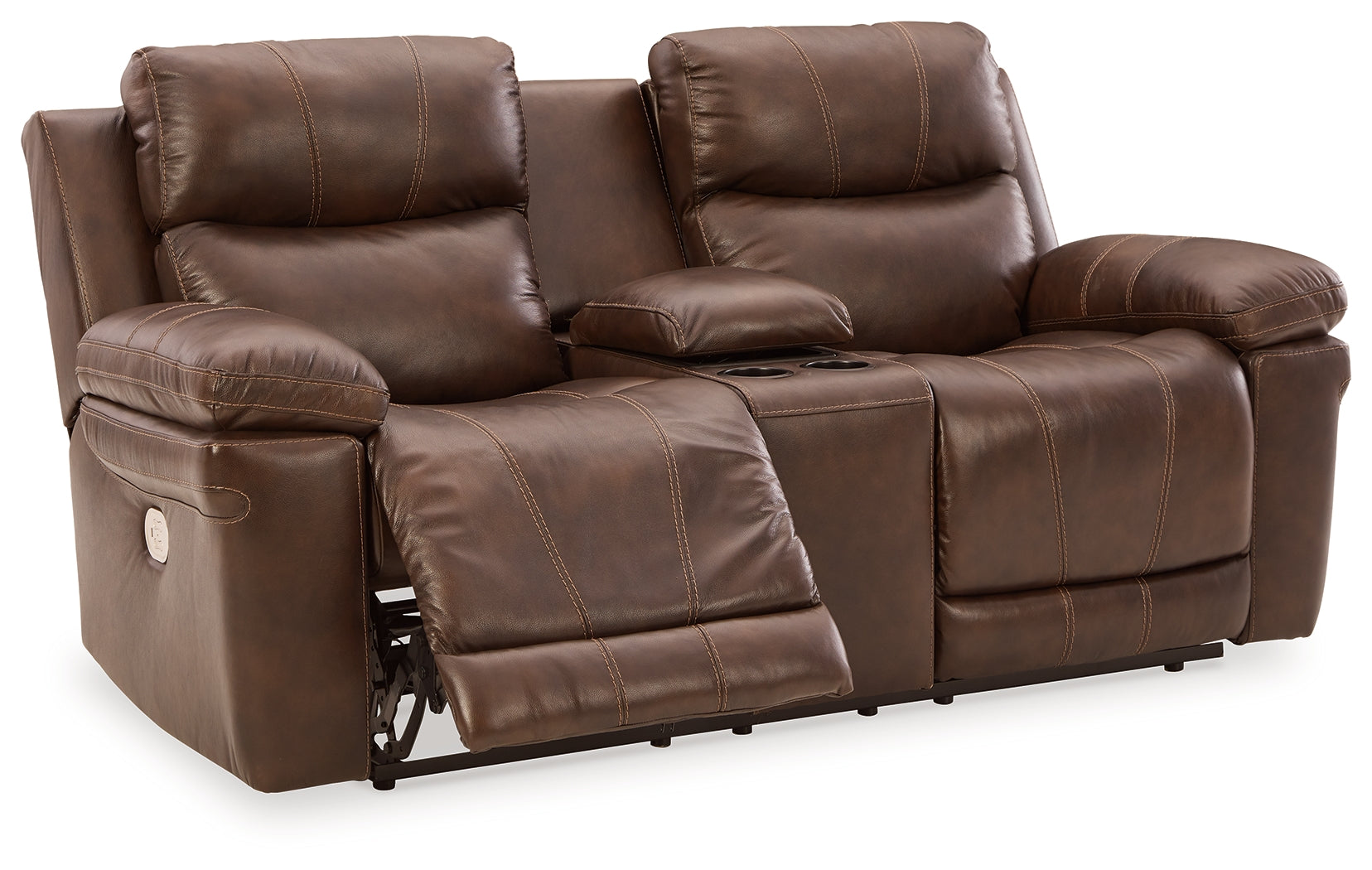 Edmar Chocolate Power Reclining Loveseat