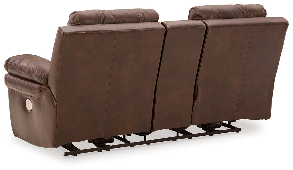 Edmar Chocolate Power Reclining Loveseat