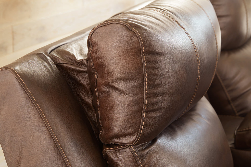 Edmar Chocolate Power Reclining Loveseat