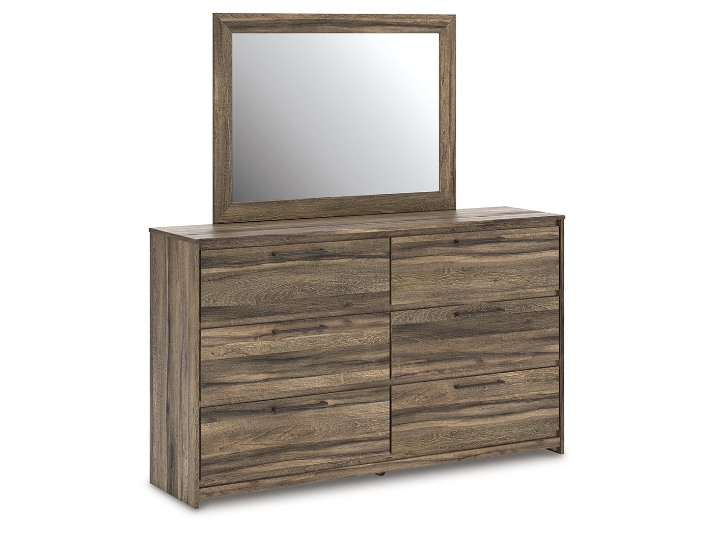 Elbrim Brown Dresser and Mirror