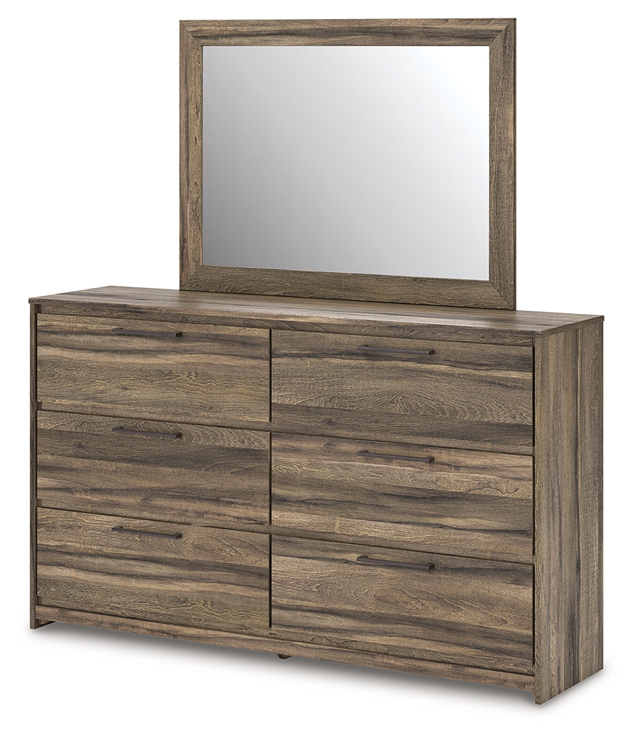 Elbrim Brown Dresser and Mirror