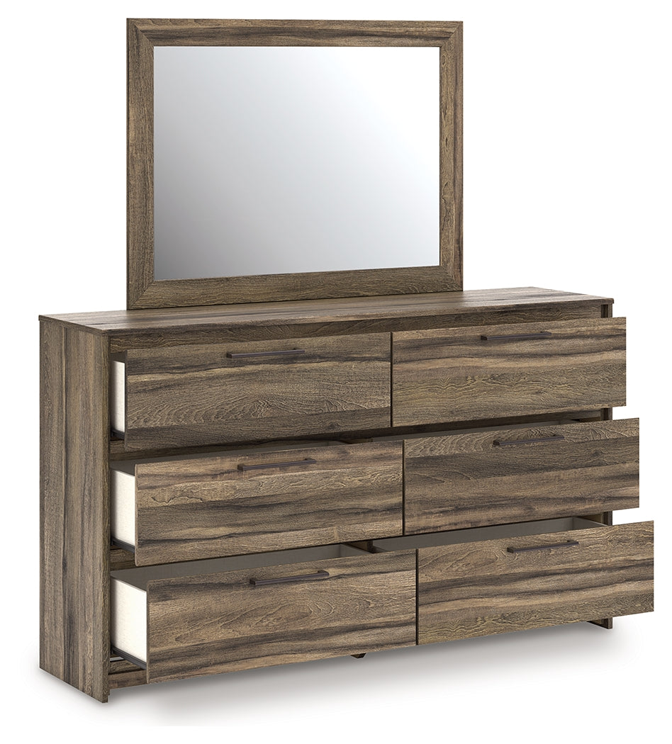 Elbrim Brown Dresser and Mirror