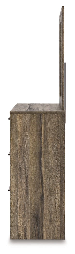 Elbrim Brown Dresser and Mirror