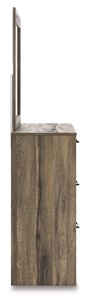 Elbrim Brown Dresser and Mirror