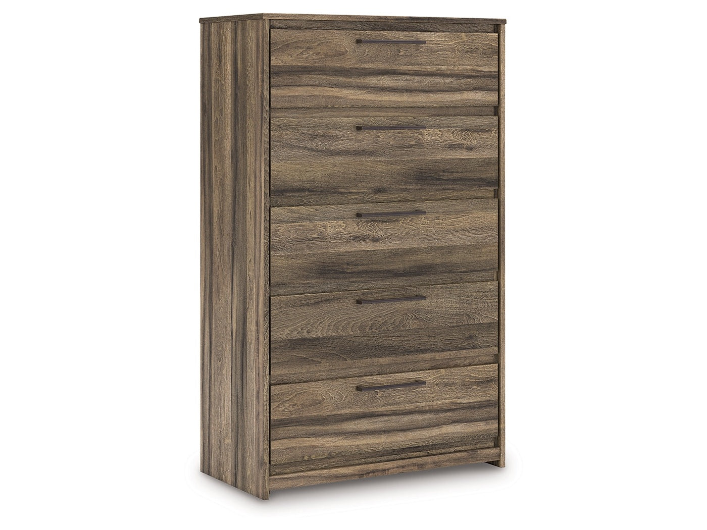 Elbrim Brown Five Drawer Chest