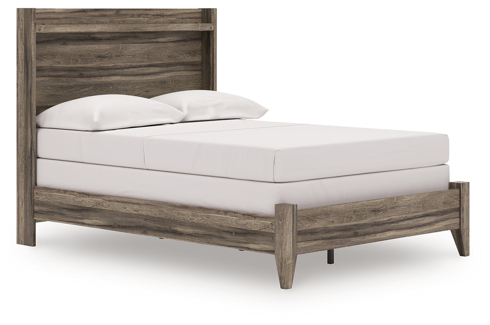 Elbrim Brown Full Panel Bed, Dresser and Mirror