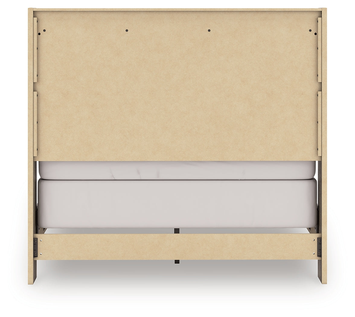 Elbrim Brown Full Panel Bed, Dresser and Mirror