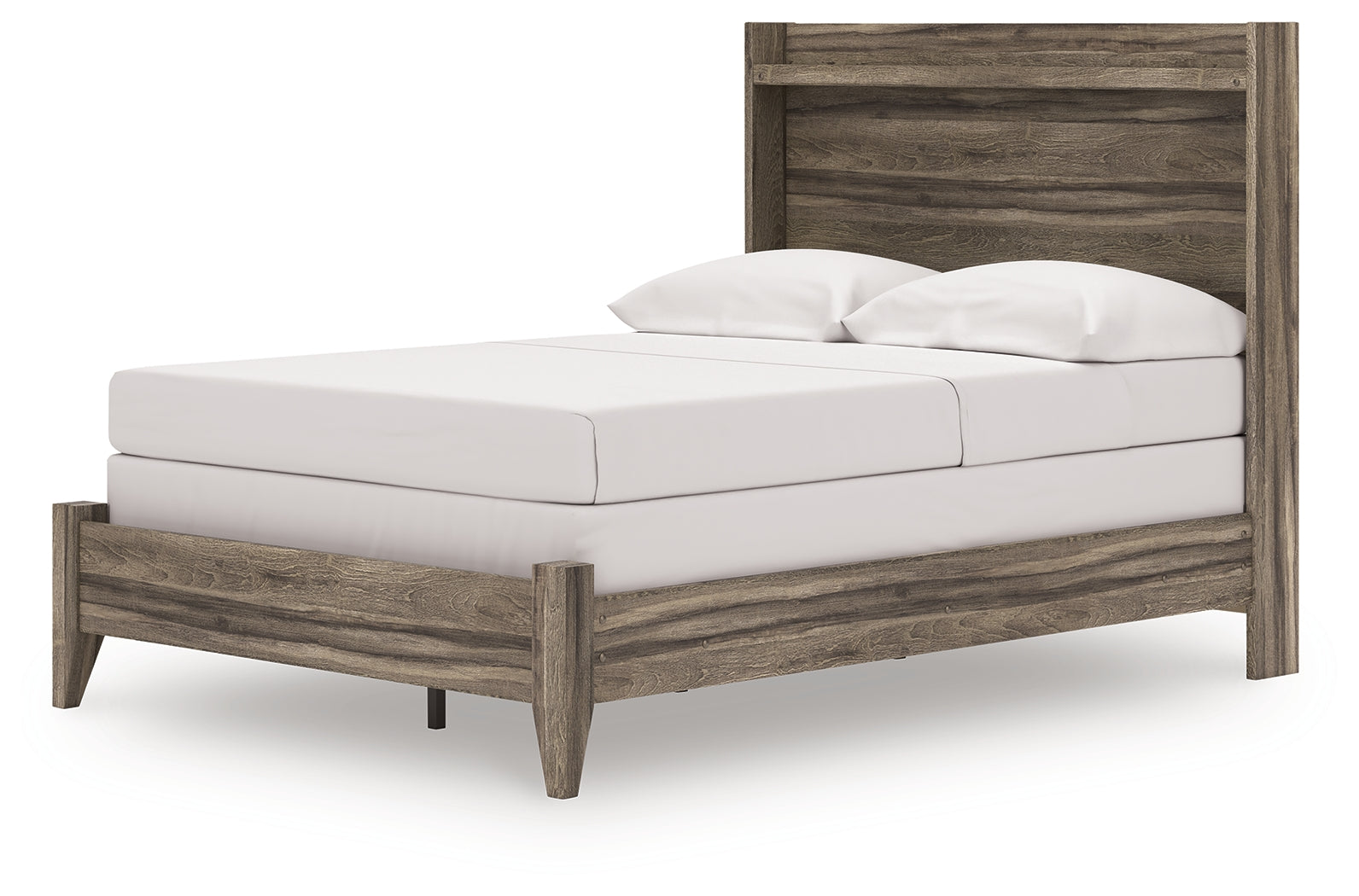 Elbrim Brown Full Panel Bed, Dresser and Mirror