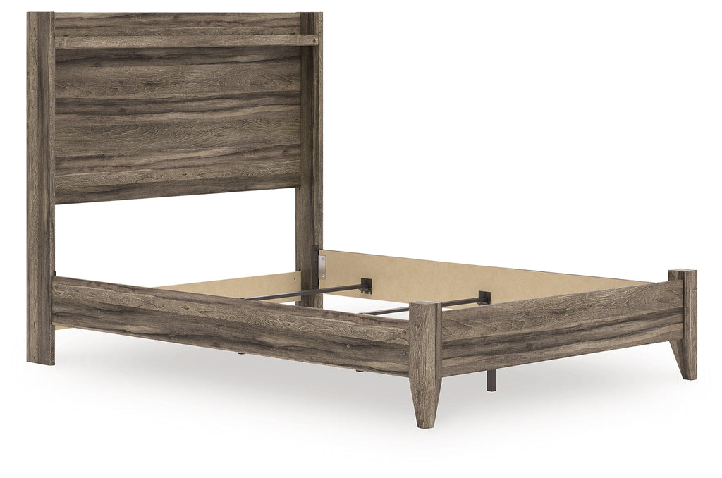 Elbrim Brown Full Panel Bed, Dresser and Mirror